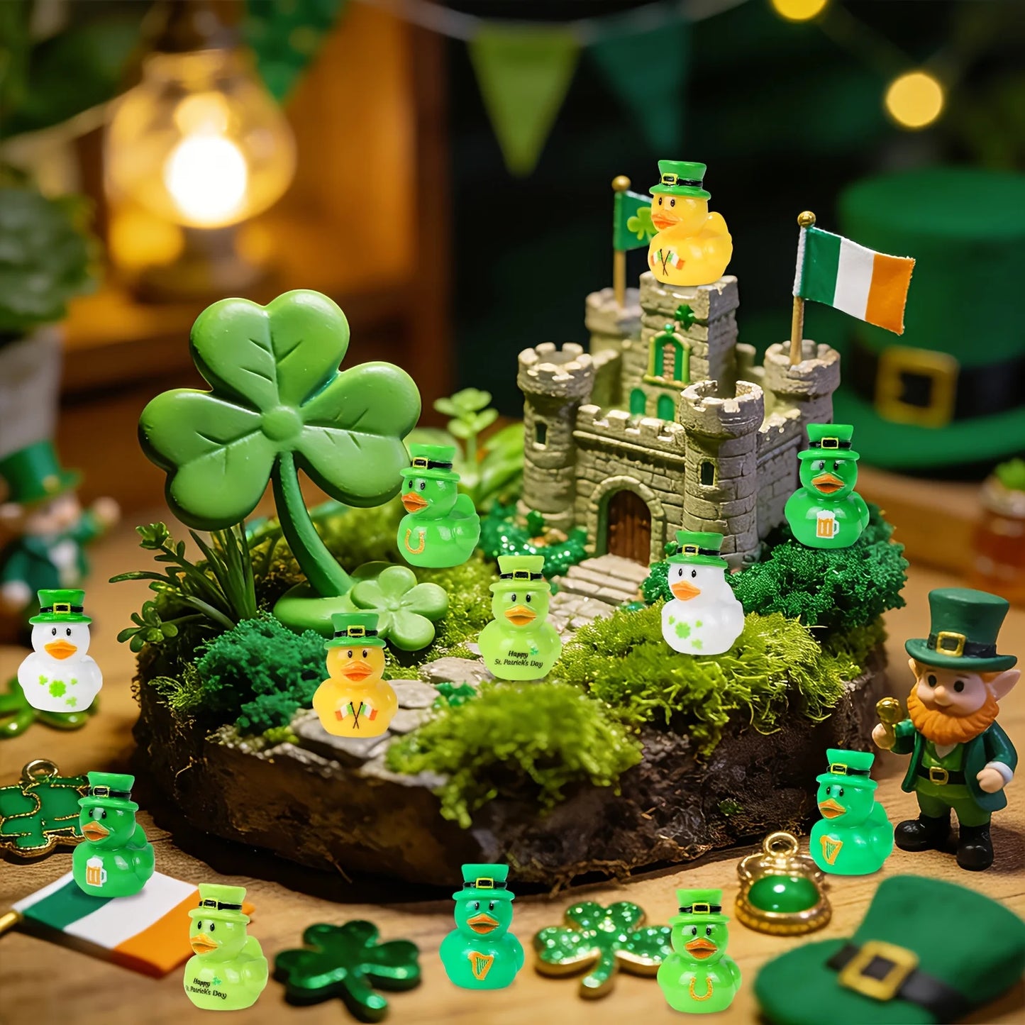 10/20pcs New St. Patrick’s Day Mini Resin