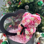 25cm Artificial Teddy Rose Flower Bear with Box Romantic