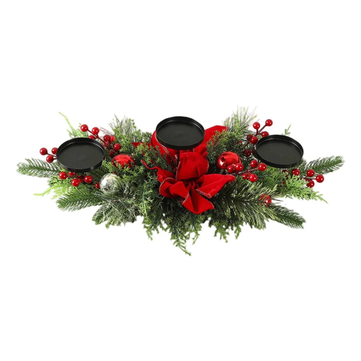Christmas Three-Legged Candlestick Home Decoration