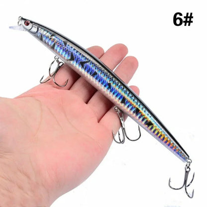 16 Colors 18cm 24g Minnow Fishing Lure Laser Crankbait