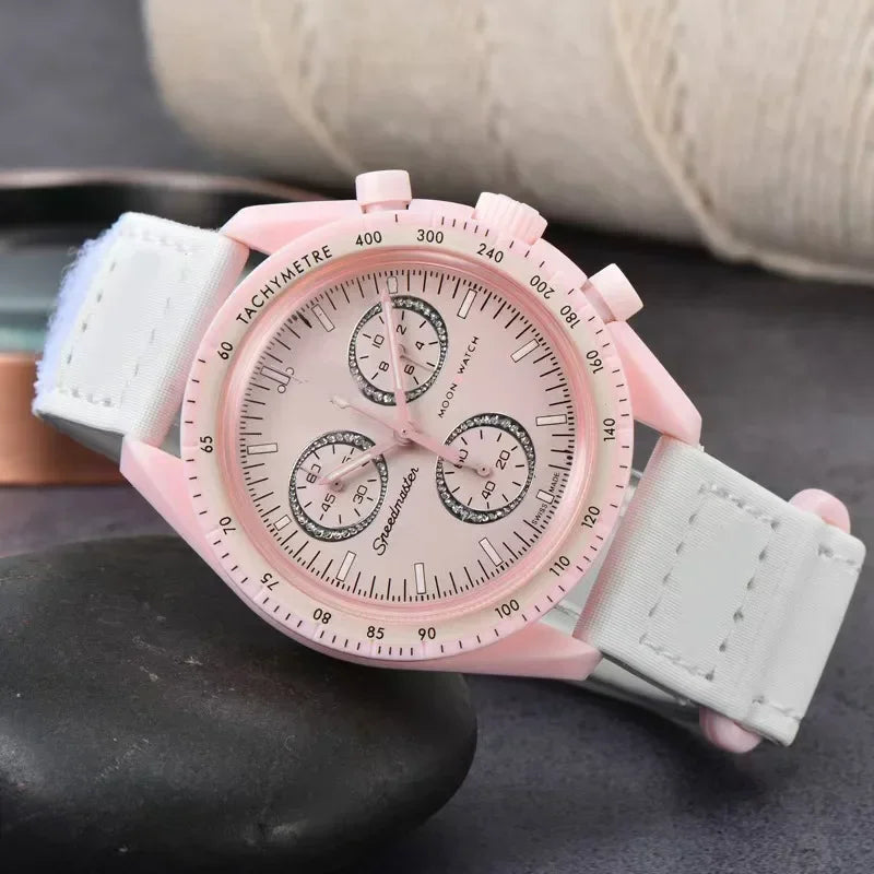 2025 Newest High Quality Wantch Men's and Women's Moon Mercury Quartz