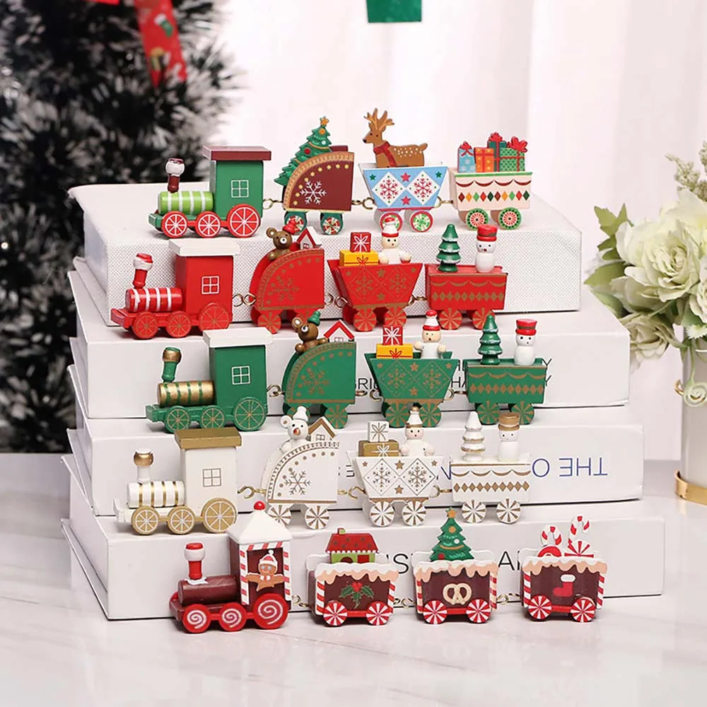 Christmas Wood Train Decoration,Christmas Ornaments