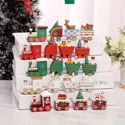 Christmas Wood Train Decoration,Christmas Ornaments