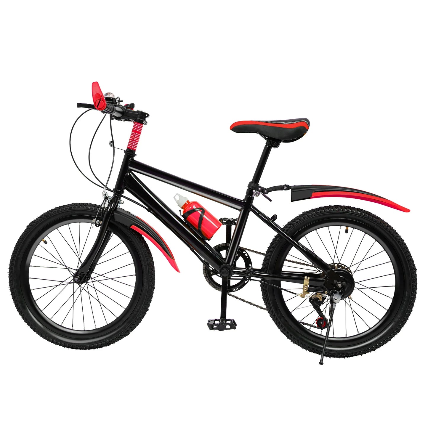 20" Mountain Bike 7 Speeds Kids Bicycle Dual-Disc Brakes