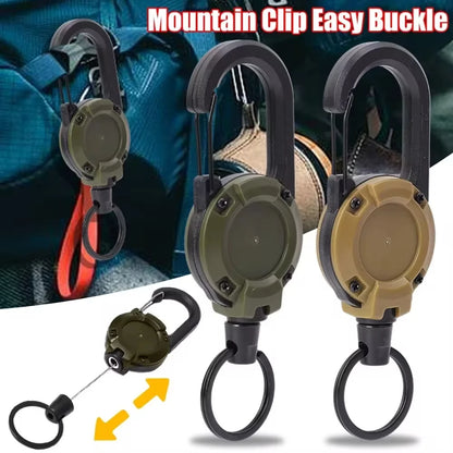 Retractable Heavy Duty Pull Reel Carabiner Strong