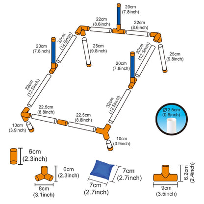 2-in-1 Funny Play Bean Bags Toy Game