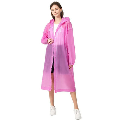 Reusable Adult Waterproof Raincoat Useful Portable Adult Poncho