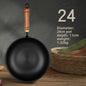 "Big belly pot, hand-forged, deepened frying pan,