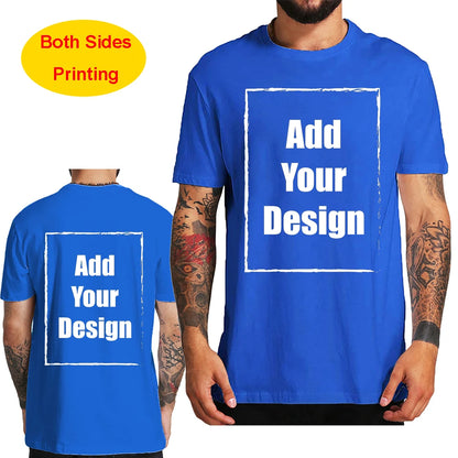 Custom T Shirt for Men Front Back Print