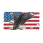 American Flag Bald Eagle Metal License Plate USA