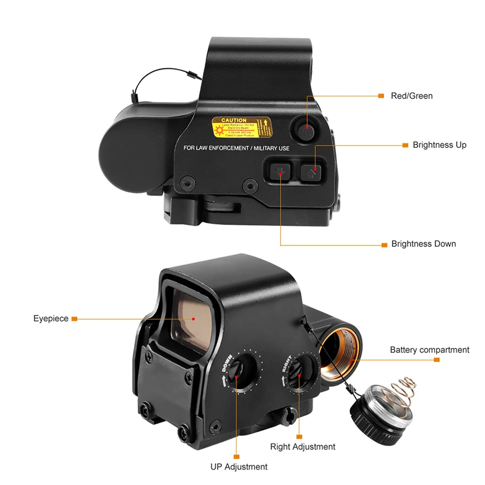551 552 553 558 Red Green Dot Holographic Sight Scope