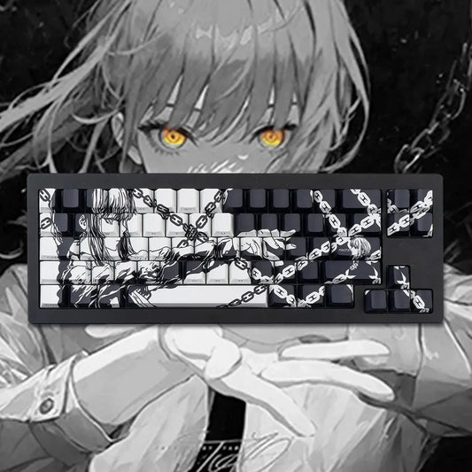 Makima Anime Keycaps Cartoon 129 Keys PBT Keycap Chreey Keycaps