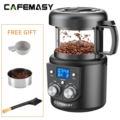CAFEMASY 80-100g Home Coffee Roaster Electric Mini No Smoke
