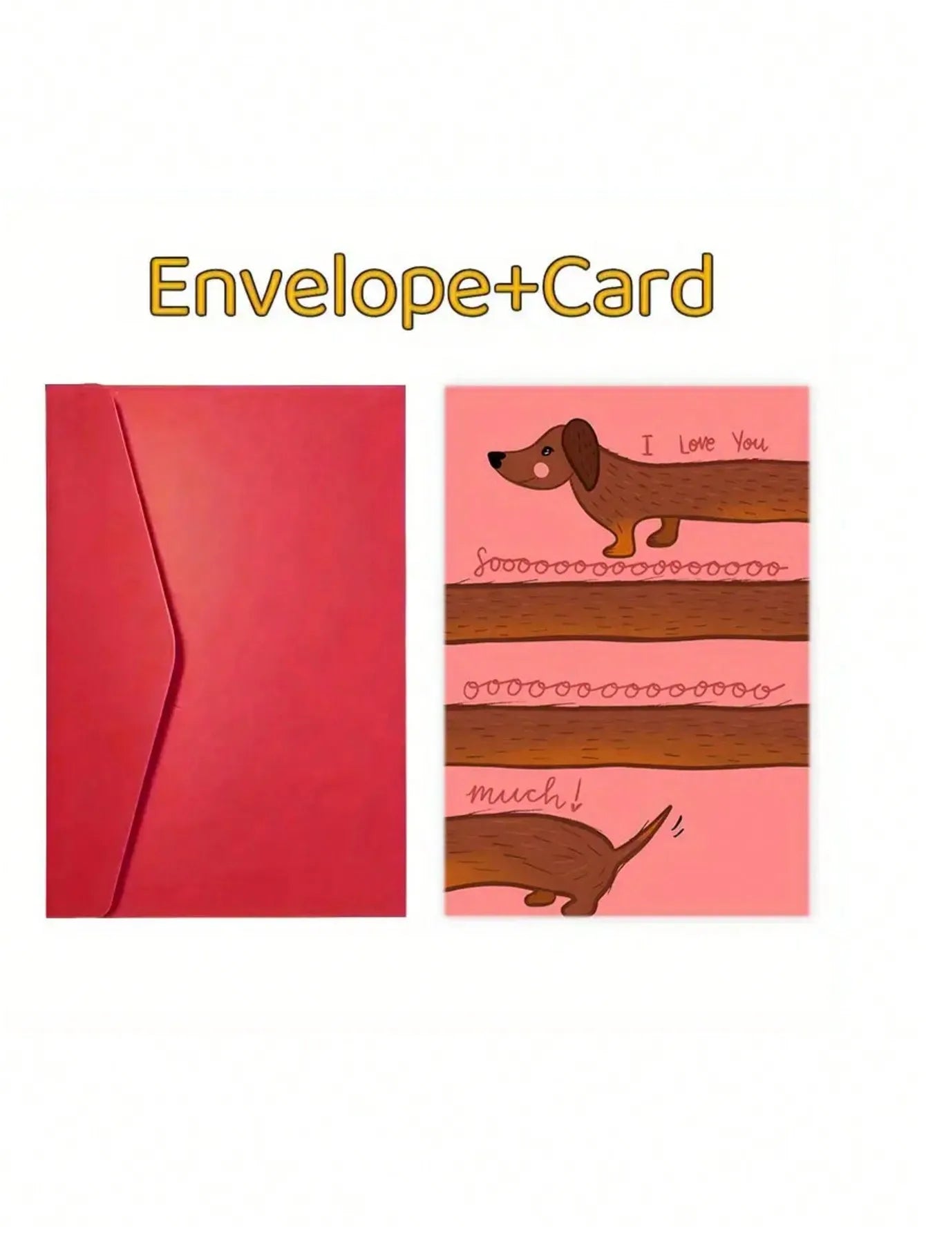 Valentine's Day Greeting Card with Envelope,
