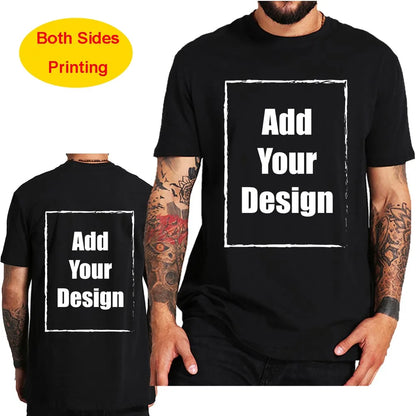 Custom T Shirt for Men Front Back Print