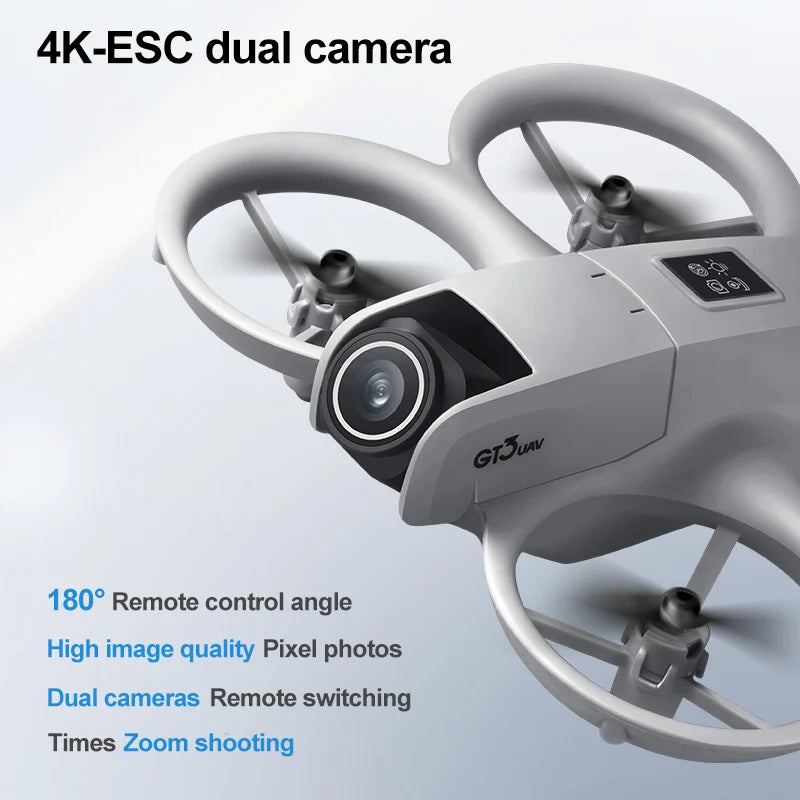 GT3 GPS Drone with 8K HD Dual Camera 180°