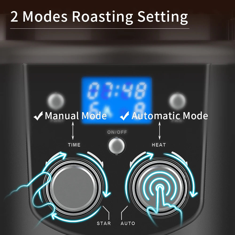 CAFEMASY 80-100g Home Coffee Roaster Electric Mini No Smoke