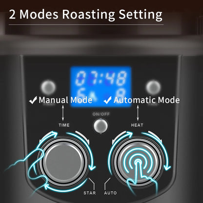 CAFEMASY 80-100g Home Coffee Roaster Electric Mini No Smoke