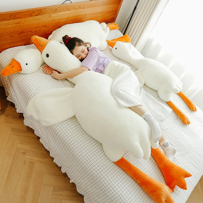 90-190cm Lovely Big White Goose Throw Pillow Plush Toy Big Goose