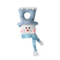 Christmas Lighted Blue Snowman Ornament Glowing