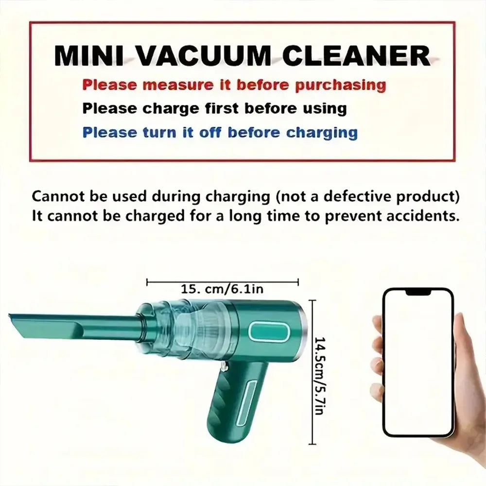 Small household vacuum cleaner, 5000Pa suction,