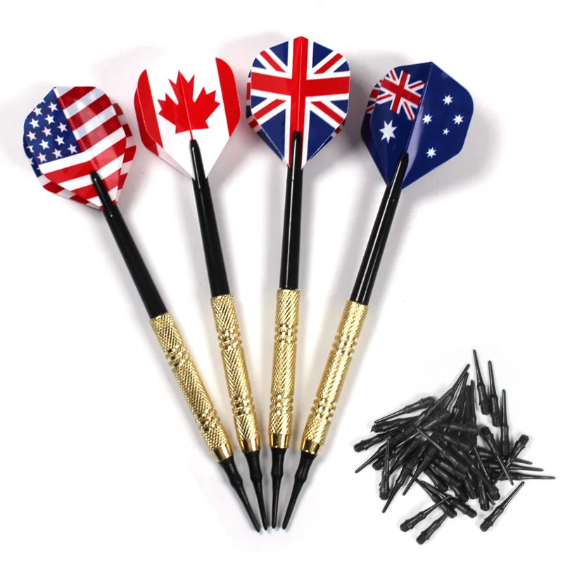 12 Pcs/Set Darts Professional 14g Safety Soft Tipped Darts