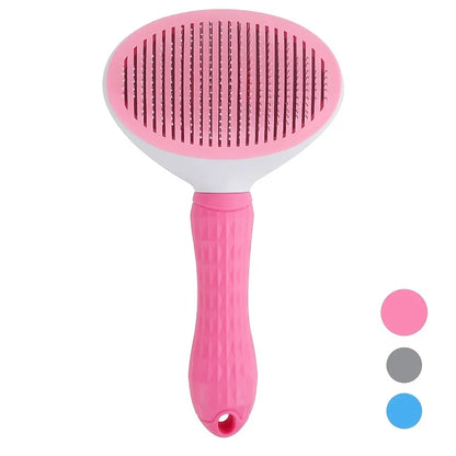 One-Click Pet Hair Removal Comb for Effortless Grooming