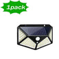 1/2/4/6Pcs 100 LED Wall Lights Outdoor Solar Lamp
