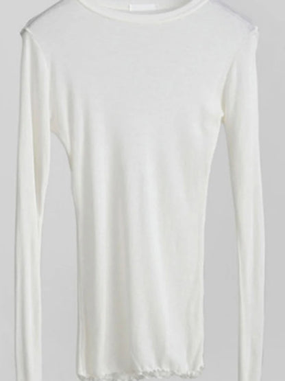 High Quality Plain T Shirt Women  Elastic Basic T-shirts