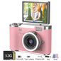 4K Digital Camera CCD 180° Flip Screen Selfie Camera