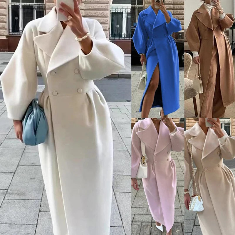 Winter Coat For Women Fashion Solid Loose Lapel