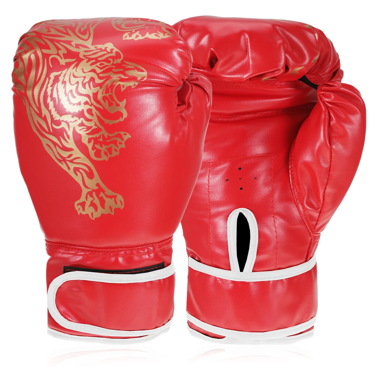 Adults Boxing Gloves Breathable PU Leather Fighting Gloves Kids Boxing