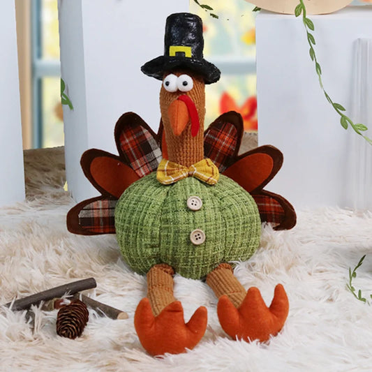 Turkey Doll Thanksgiving Plush Decoration Holiday Party