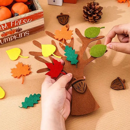Thanksgiving Felt Tree Craft Kit Fall Tree Montessori
