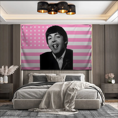America USA P-Paul M-McCartney Flag For Garden
