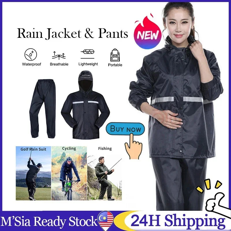 Adult Thick Waterproof RainCoat Rain Coat Motorcycle
