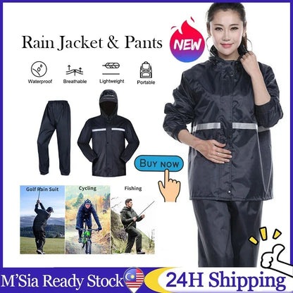 Adult Thick Waterproof RainCoat Rain Coat Motorcycle