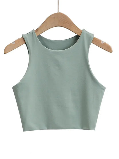 2023 Summer Fashion Women Sexy Slim Tops O-neck