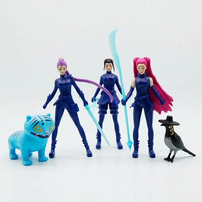 5pcs/Set Kpop Demon Hunters Figure Model Toy PVC Cartoon Gaming