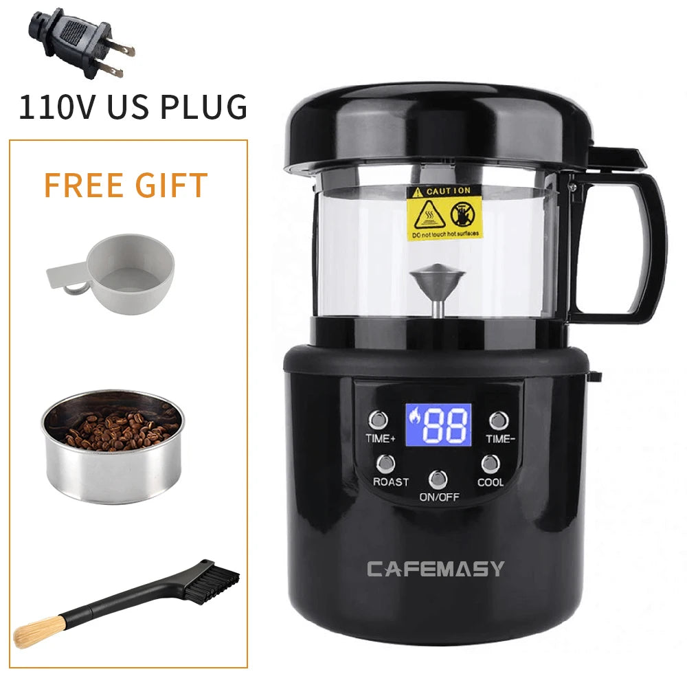 CAFEMASY 80-100g Home Coffee Roaster Electric Mini No Smoke