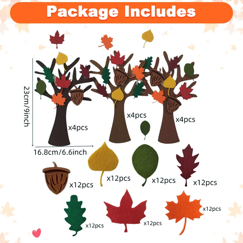 Thanksgiving Felt Tree Craft Kit Fall Tree Montessori