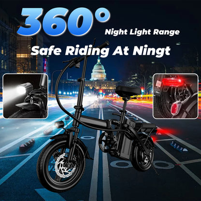 LELEKUAI 500W Adult Electric Bike, 20 MPH