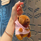 Cute Capybara Plush Toy Hoodie with Wings Simulation Doll
