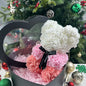 25cm Artificial Teddy Rose Flower Bear with Box Romantic