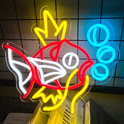 Fish Neon Sign,Animal  Art Led Light for Resturant