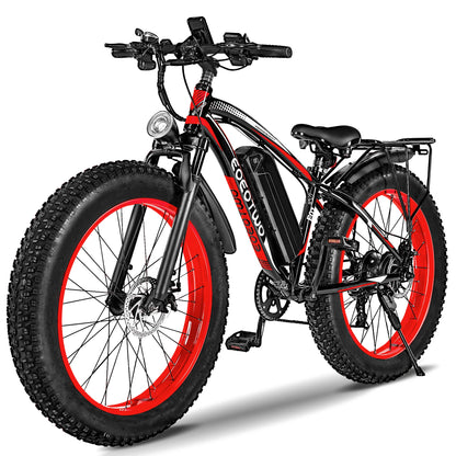 EOEOTWO E01 Electric Bike Adult 26" Fat Tire 1500W Peak Motor