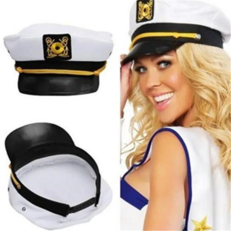 2025 Navy Marine Hat Sailor Captain Costume Men Yacht
