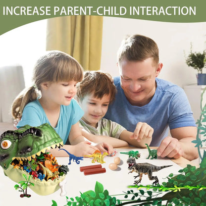 46 Pcs Dinosaur Toy, Dinosaur Figurines Includes Dino Aufbewahrungsbox,
