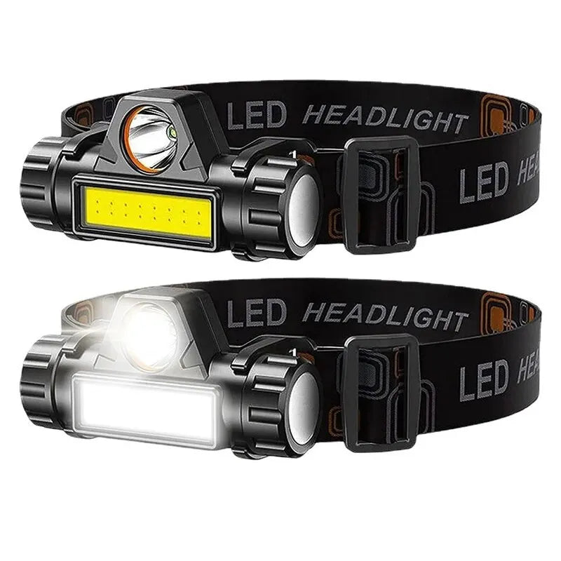 Rechargeable COB LED USB Headlamp Strong Magnetic