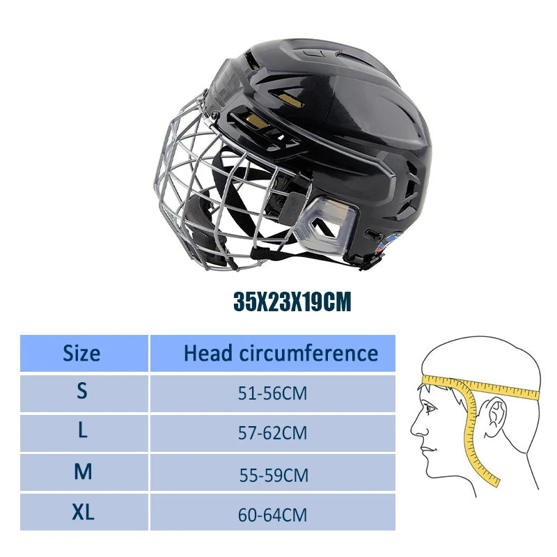 Ice Hockey Helmet Tactical Sports Rugby Adjustable Hockey